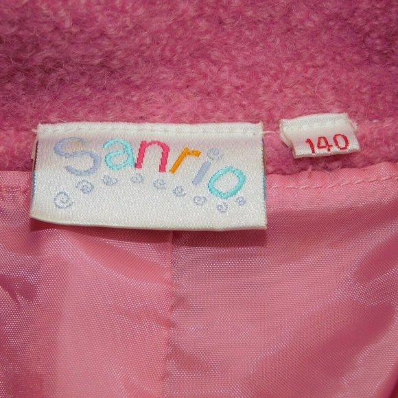 Sanrio Coro Coro Kuririn Girls 10 12 M Wool Jacket Pink Embroidered Hello Kitty - Picture 2 of 11